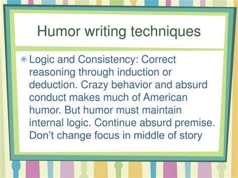 How to inject surprising, consistent humor into novel narratives?